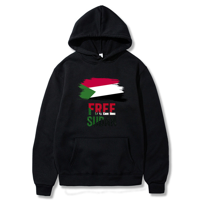 Sudan Brush Flag Hoodie